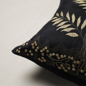 Bengal Kantha Hand Embroidered Cushion Cover (16 x 16 in) 08
