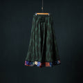 Bagh Hand Block Print 24 Kali Patchwork Cotton Long Skirt with Border 193