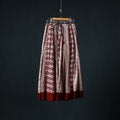 Bagh Hand Block Print 24 Kali Patchwork Cotton Long Skirt with Border 194