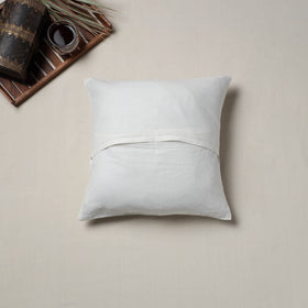 Bengal Kantha Hand Embroidered Cushion Cover (16 x 16 in) 15