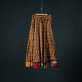 Bagh Hand Block Print 24 Kali Patchwork Cotton Long Skirt with Border 202