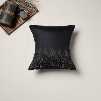 Bengal Kantha Hand Embroidered Cushion Cover (16 x 16 in) 20