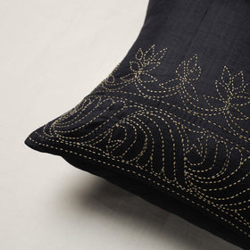 Bengal Kantha Hand Embroidered Cushion Cover (16 x 16 in) 20