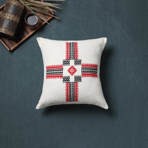 Toda Hand Embroidered Cushion Cover (16 x 16 in) 02
