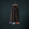 Bagh Hand Block Print 24 Kali Patchwork Cotton Long Skirt with Border 209