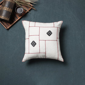 Toda Hand Embroidered Cushion Cover (16 x 16 in) 05