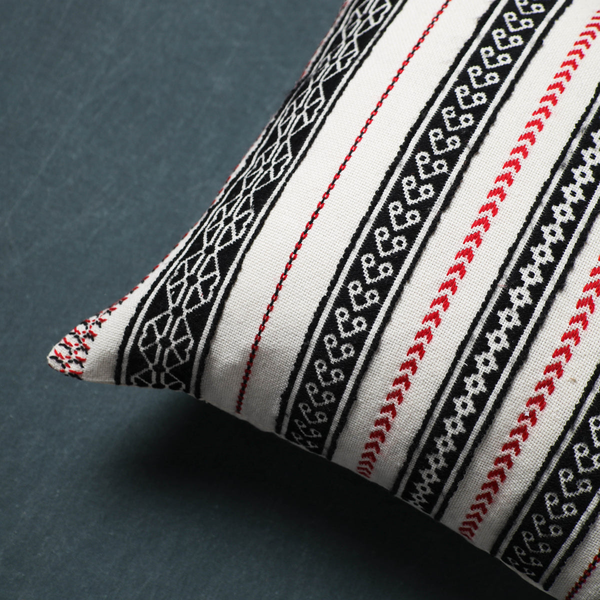 Toda Hand Embroidered Cushion Cover (16 x 16 in) 07