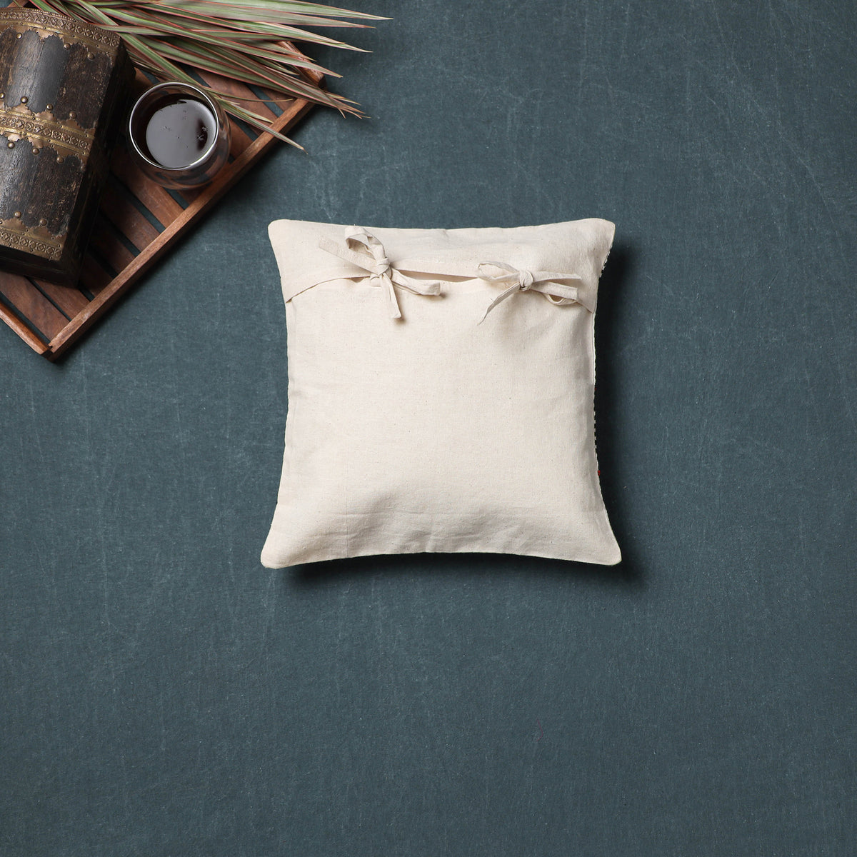 Toda Hand Embroidered Cushion Cover (12 x 12 in) 01