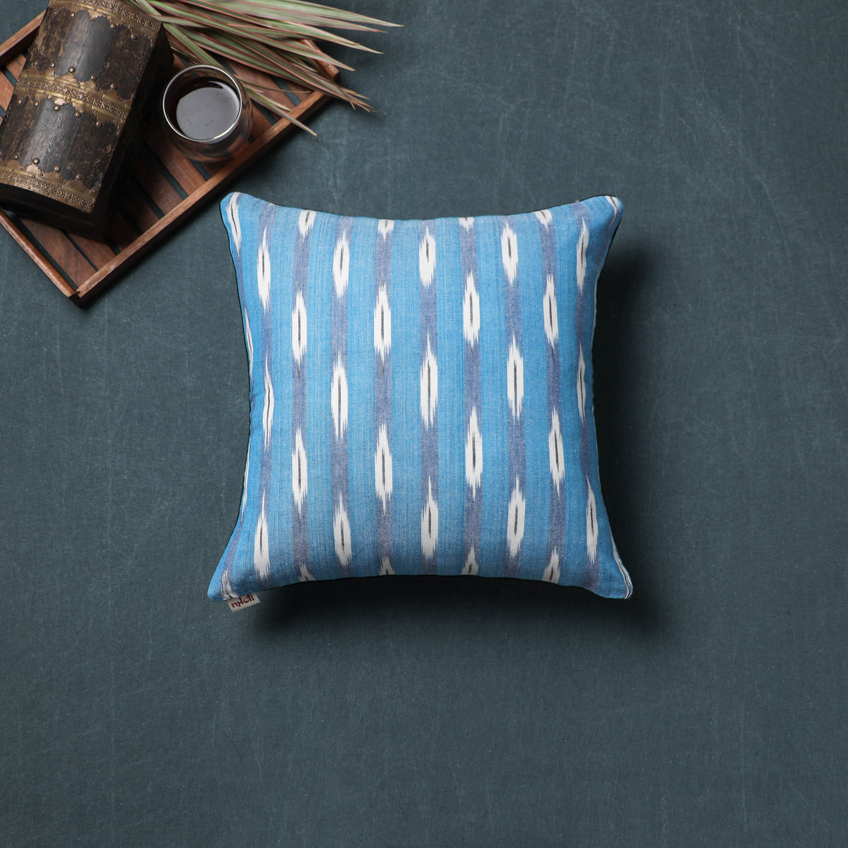 Pochampally Ikat Cushion Cover (16 x 16 in) 42