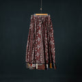 Bagh Hand Block Print 24 Kali Patchwork Cotton Long Skirt with Border 224