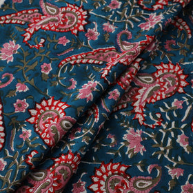 Floral Sanganeri Hand Block Print Pure Cotton Fabric 01