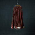 Bagh Hand Block Print 24 Kali Patchwork Cotton Long Skirt with Border 226