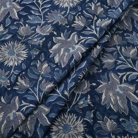 Floral Sanganeri Hand Block Print Pure Cotton Fabric 02