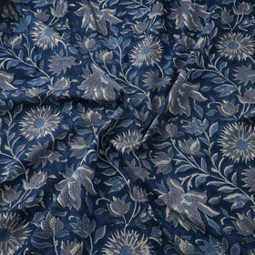 Floral Sanganeri Hand Block Print Pure Cotton Fabric 02