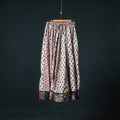 Bagh Hand Block Print 24 Kali Patchwork Cotton Long Skirt with Border 228
