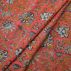 Floral Sanganeri Hand Block Print Pure Cotton Fabric 05