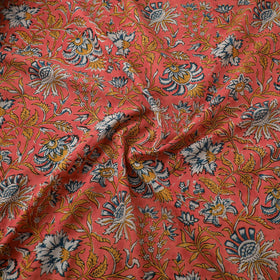 Floral Sanganeri Hand Block Print Pure Cotton Fabric 05