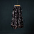 Bagh Hand Block Print 24 Kali Patchwork Cotton Long Skirt with Border 231