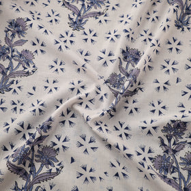 Floral Sanganeri Hand Block Print Pure Cotton Fabric 07