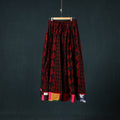 Bagh Hand Block Print 24 Kali Patchwork Cotton Long Skirt with Border 237