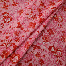 Floral Sanganeri Hand Block Print Pure Cotton Fabric 13