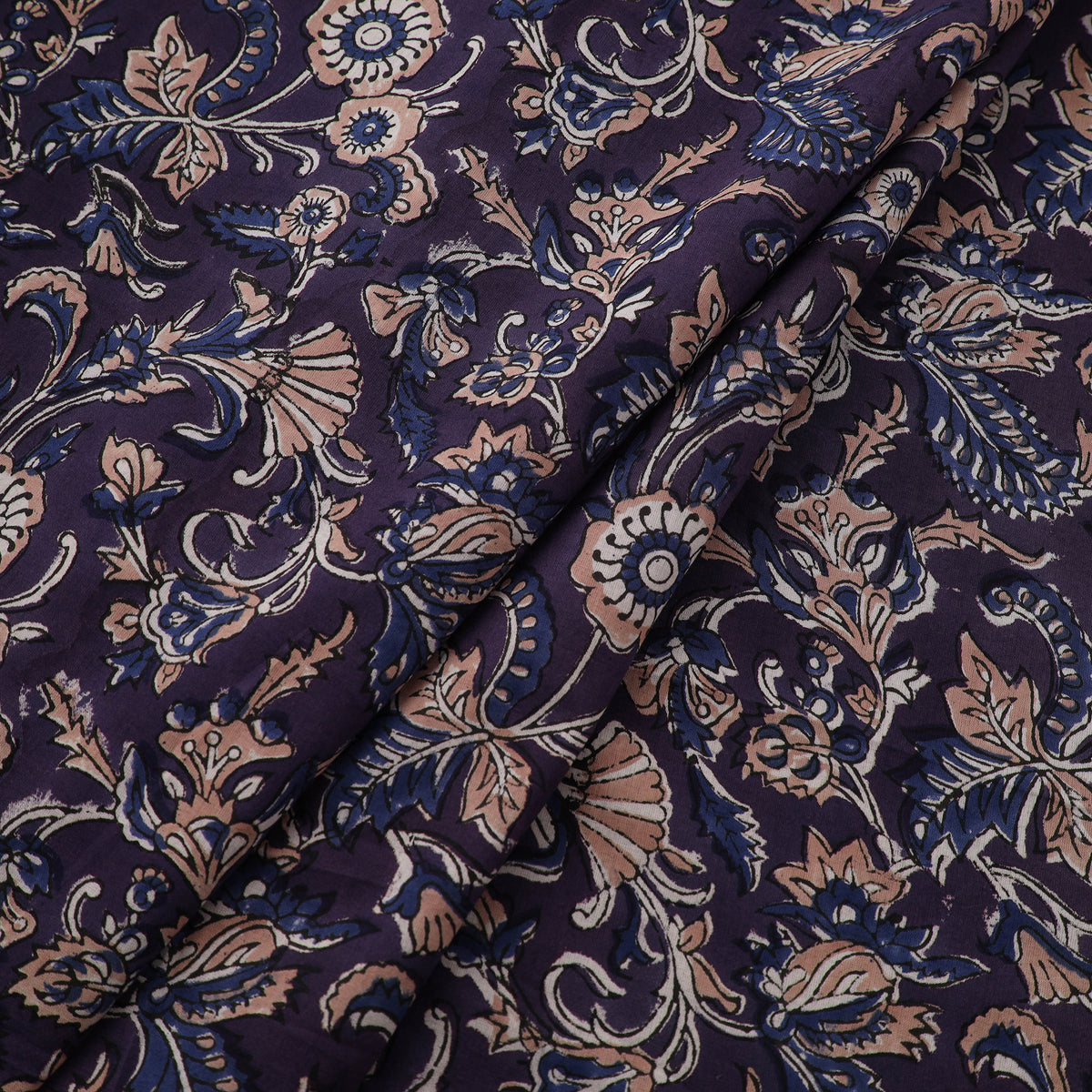 Floral Sanganeri Hand Block Print Pure Cotton Fabric 14