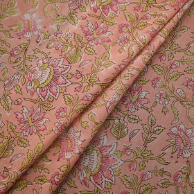 Floral sanganeri hand block print pure cotton fabric 16
