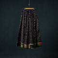 Bagh Hand Block Print 24 Kali Patchwork Cotton Long Skirt with Border 239