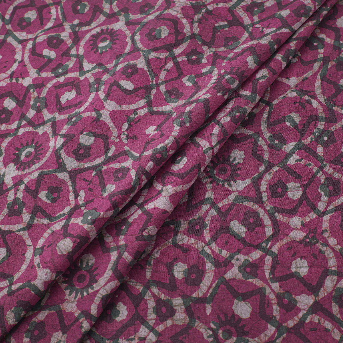 Kutch Hand Batik Print Pure Cotton Fabric 01