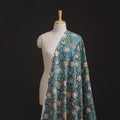 Floral Hand Block Sanganeri Print Linen Fabric 11