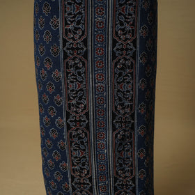 Ajrakh Hand Block Print Kala Cotton Unstitched Dress Material: Kurta with Dupatta 20
