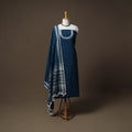 Kutch Bhujodi Handwoven Kala Cotton Unstitched Dress Material: Kurta,Bottom with Dupatta 09
