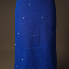Kutch Bhujodi Handwoven Kala Cotton Unstitched Dress Material: Kurta,Bottom with Dupatta 07