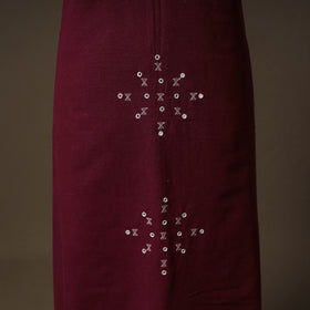 Kutch Bhujodi Handwoven Kala Cotton Unstitched Dress Material: Kurta,Bottom with Dupatta 05
