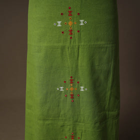 Kutch Bhujodi Handwoven Kala Cotton Unstitched Dress Material: Kurta,Bottom with Dupatta 04