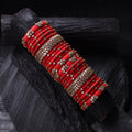 Kundan Thread Work Handmade Chura Bangle Set 31
