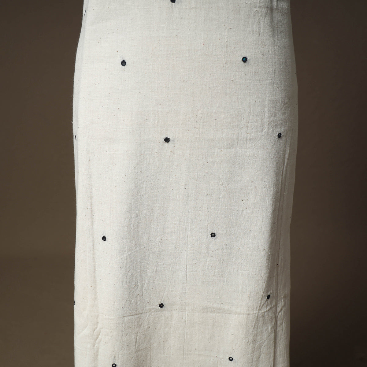 Kutch Bhujodi Handwoven Kala Cotton Unstitched Dress Material: Kurta,Bottom with Dupatta 02