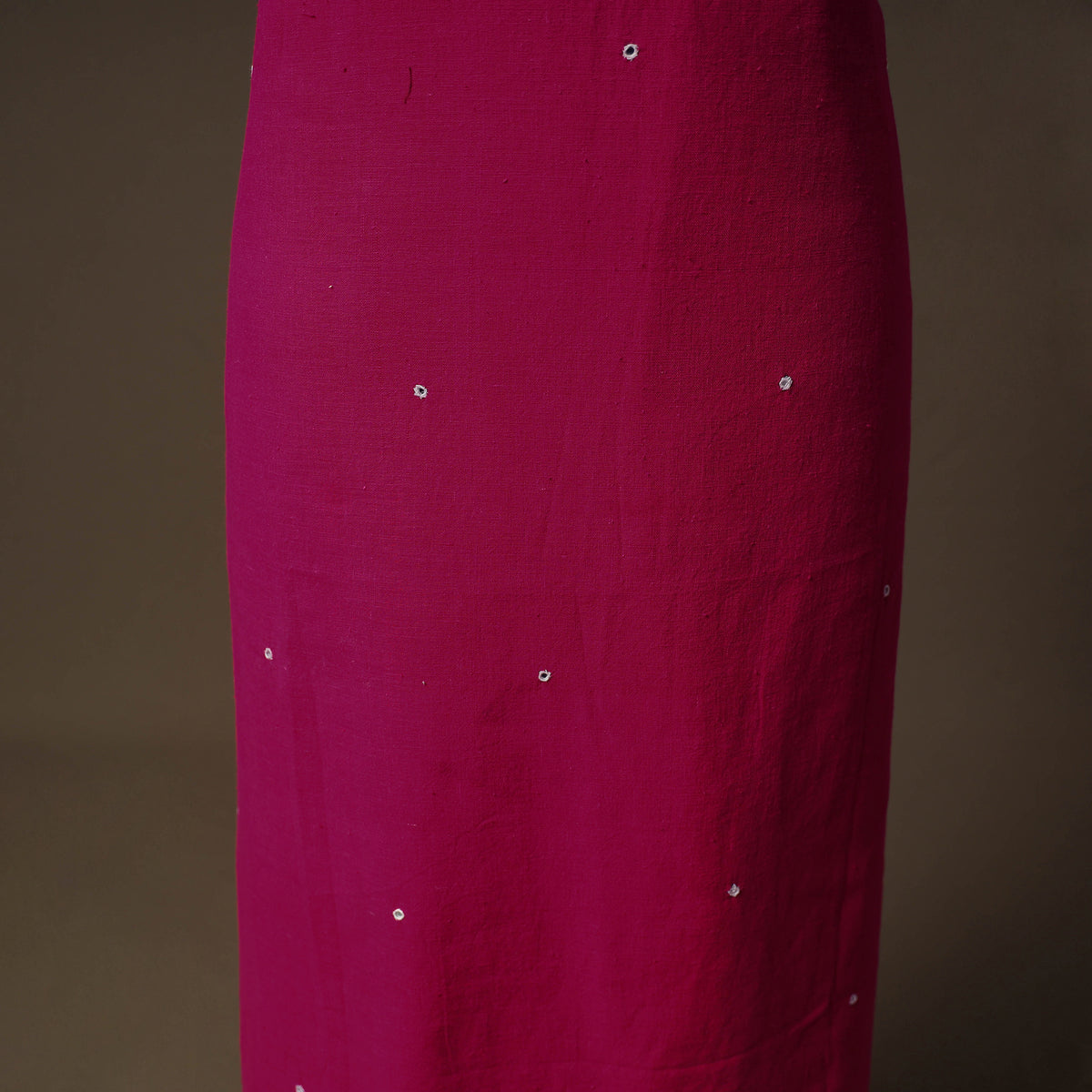 Kutch Bhujodi Handwoven Kala Cotton Unstitched Dress Material: Kurta,Bottom with Dupatta 01