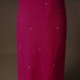 Kutch Bhujodi Handwoven Kala Cotton Unstitched Dress Material: Kurta,Bottom with Dupatta 01