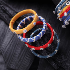 Mirror Thread Work Handmade Bangle Set 25