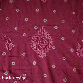 Lucknowi Chikankari Hand Embroidered Cotton Unstitched Kurta Material (2.7M) 01