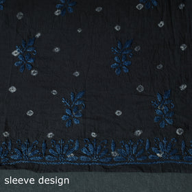 Lucknowi Chikankari Hand Embroidered Cotton Unstitched Kurta Material (2.7M) 02