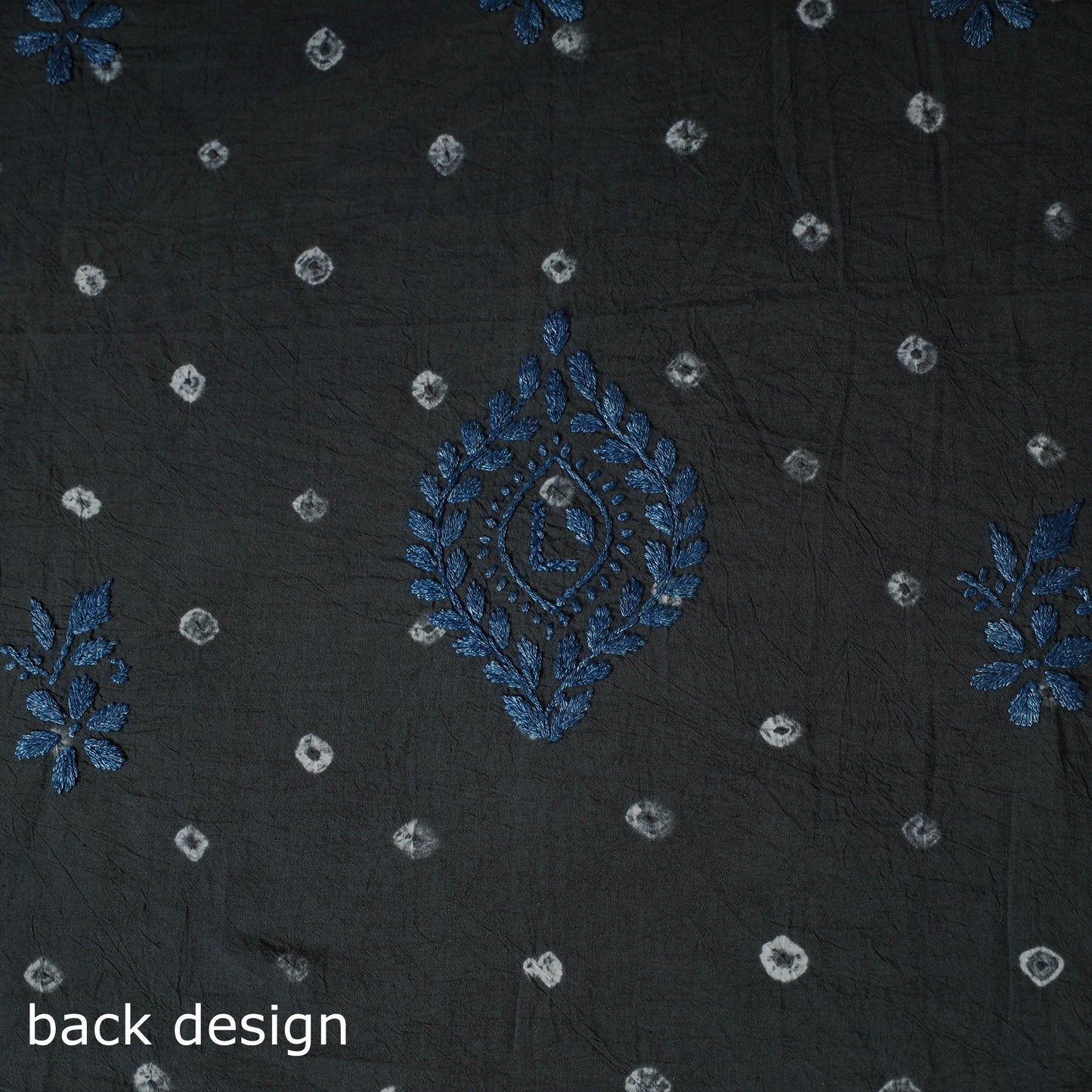 Lucknowi Chikankari Hand Embroidered Cotton Unstitched Kurta Material (2.7M) 02
