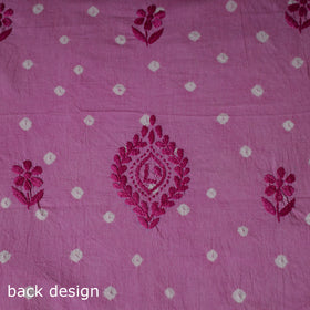Lucknowi Chikankari Hand Embroidered Cotton Unstitched Kurta Material (2.7M) 03