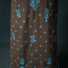 Lucknowi Chikankari Hand Embroidered Cotton Unstitched Kurta Material (2.7M) 04