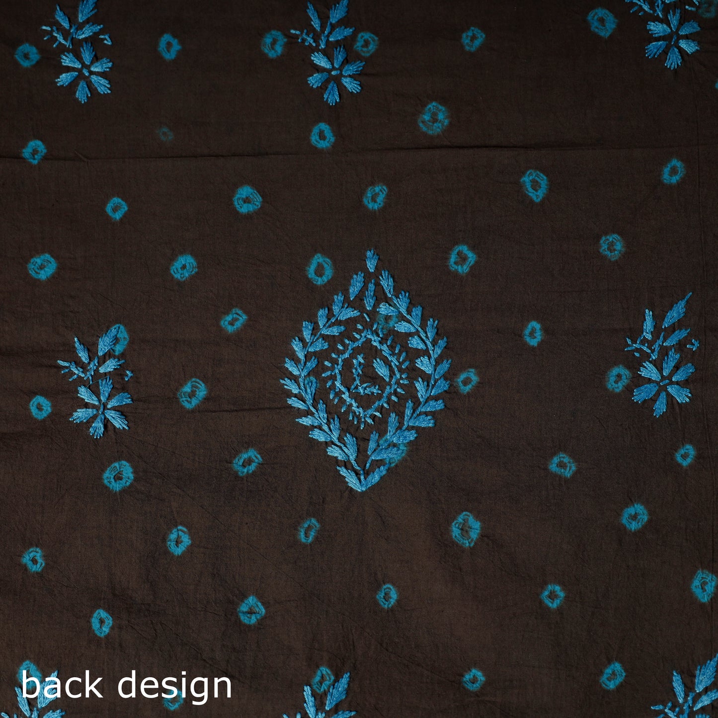 Lucknowi Chikankari Hand Embroidered Cotton Unstitched Kurta Material (2.7M) 04