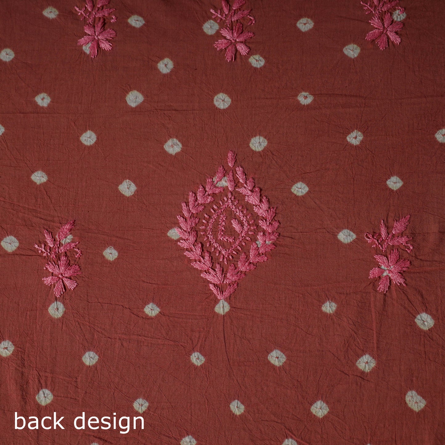 Lucknowi Chikankari Hand Embroidered Cotton Unstitched Kurta Material (2.7M) 07
