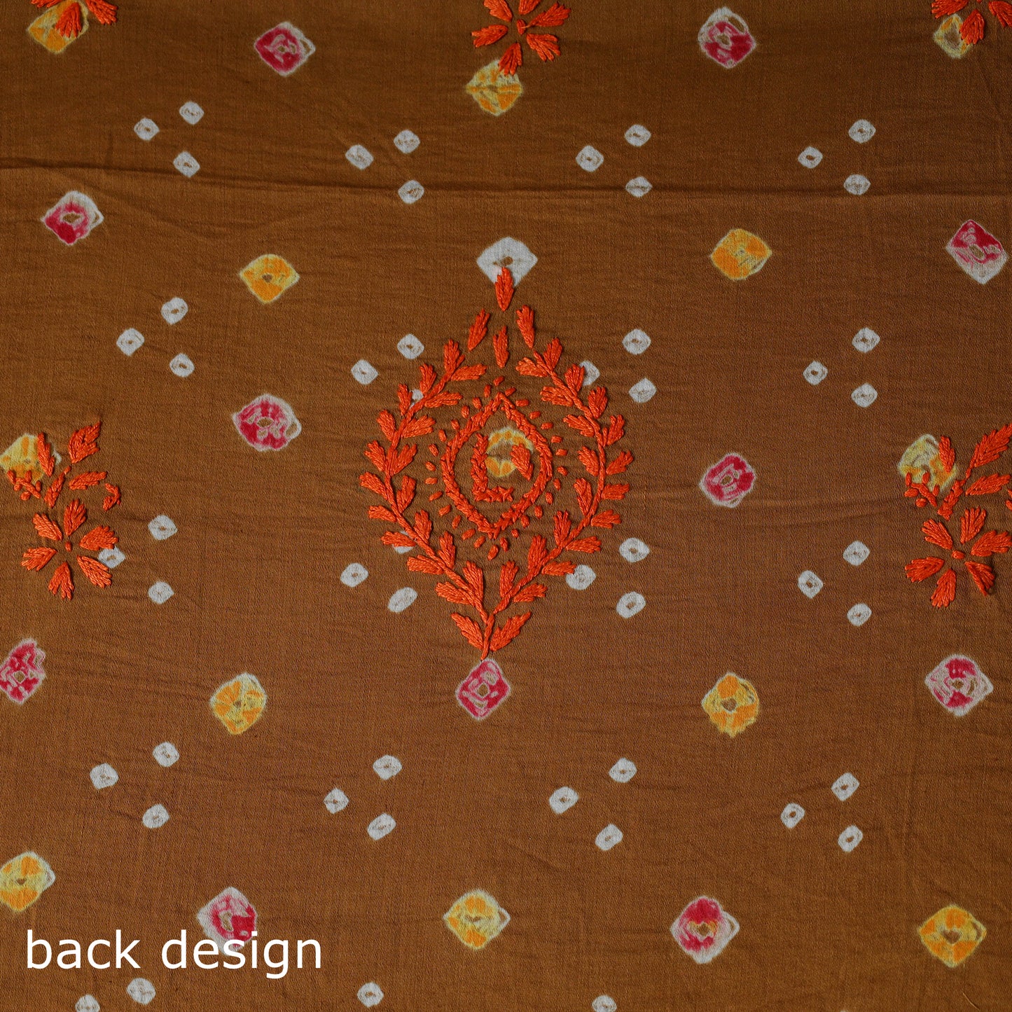 Lucknowi Chikankari Hand Embroidered Cotton Unstitched Kurta Material (2.7M) 08