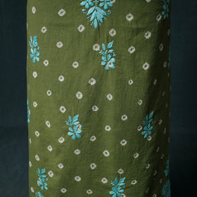 Lucknowi Chikankari Hand Embroidered Cotton Unstitched Kurta Material (2.7M) 09