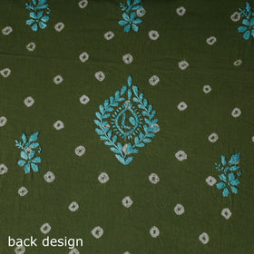 Lucknowi Chikankari Hand Embroidered Cotton Unstitched Kurta Material (2.7M) 09